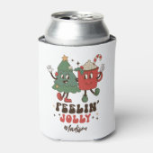 Feelin' Jolly Feestdagen met kerstmis Blikjeskoeler (Blikje Voorkant)