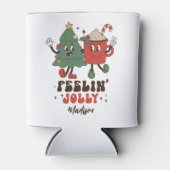 Feelin' Jolly Feestdagen met kerstmis Blikjeskoeler (Voorkant)