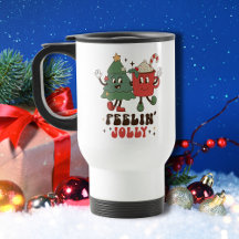 Feelin' Jolly Feestdagen met Kerstmis Funny Retro