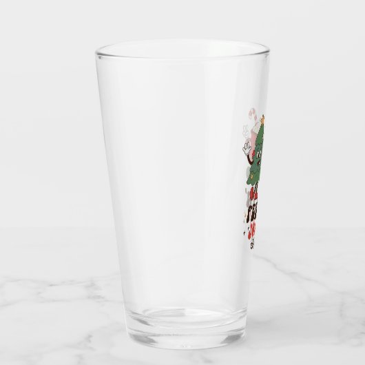 Feelin' Jolly Feestdagen met kerstmis Glas (Rechts)