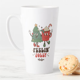Feelin' Jolly Feestdagen met kerstmis Latte Mok