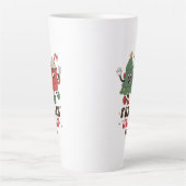 Feelin' Jolly Feestdagen met kerstmis Latte Mok (Voorkant)