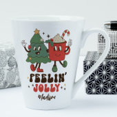 Feelin' Jolly Feestdagen met kerstmis Latte Mok