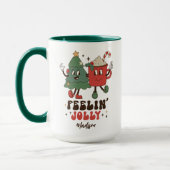 Feelin' Jolly Feestdagen met kerstmis Mok (Links)