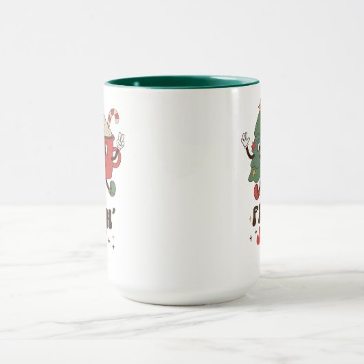 Feelin' Jolly Feestdagen met kerstmis Mok (Midden)