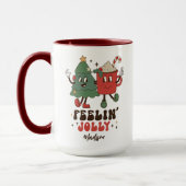 Feelin' Jolly Feestdagen met kerstmis Mok (Links)