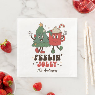 Feelin' Jolly Feestdagen met kerstmis Servet