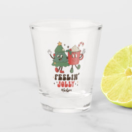 Feelin' Jolly Feestdagen met kerstmis Shot Glas