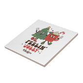 Feelin' Jolly Feestdagen met kerstmis Tegeltje (Zijkant)