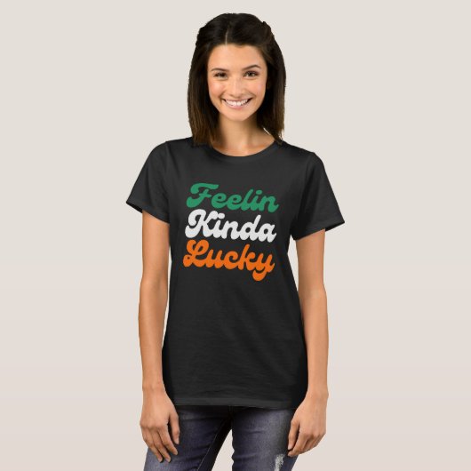 Feelin Kinda Lucky St. Patrick's day parade T-shirt (Voorkant volledig)