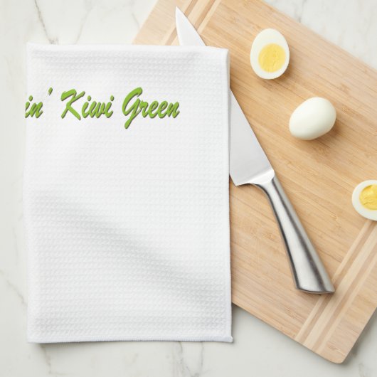 Feelin' Kiwi Green Theedoek (Quarter Fold)