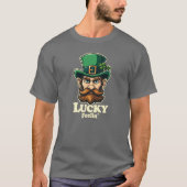 Feelin' Lucky Leprechaun St. Patrick's Day T-shirt (Voorkant)