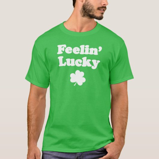 Feelin' Lucky Shamrock (ON DARK) T-shirt (Voorkant)
