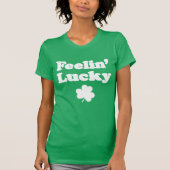 Feelin' Lucky Shamrock (ON DARK) T-shirt (Voorkant)