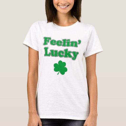 Feelin' Lucky Shamrock T-shirt (Voorkant)