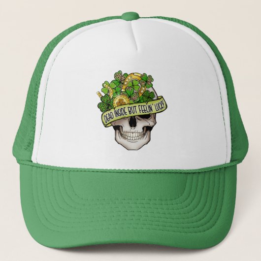 Feelin' Lucky Skull Trucker Pet (Voorkant)