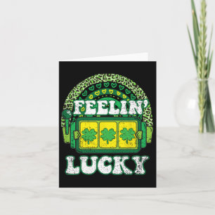 Feelin Lucky St Patricks Day Shamrock 4 Leaf Clove Kaart