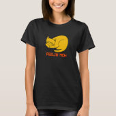Feelin' Meh Cat Lazy Kitten Inactive Introvert T-shirt (Voorkant)