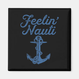 Feelin Nauti Zeilen Bootvaren Nautisch Meer Grappi Magneet