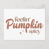 Feelin' Pumpkin Spicy Briefkaart (Voorkant)