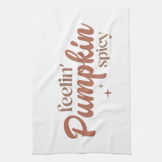 Feelin' Pumpkin Spicy Theedoek (Verticaal)
