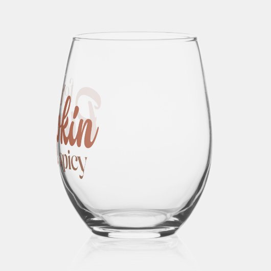 Feelin' Pumpkin Spicy Wijnglas Zonder Voet (Links)