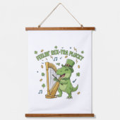 Feelin' Rex-tra Plucky Funny St. Patrick's Day Hangend Wandkleed (Voorkant)
