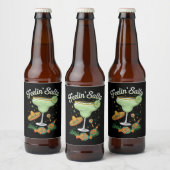 Feelin' Salty Margarita Funny Cinco De Mayo Bier Etiket (Flessen)