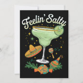 Feelin' Salty Margarita Funny Cinco De Mayo Kaart (Voorkant)