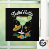 Feelin' Salty Margarita Funny Cinco De Mayo Raamsticker (Huis)