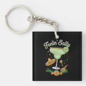 Feelin' Salty Margarita Funny Cinco De Mayo Sleutelhanger (Voorkant)