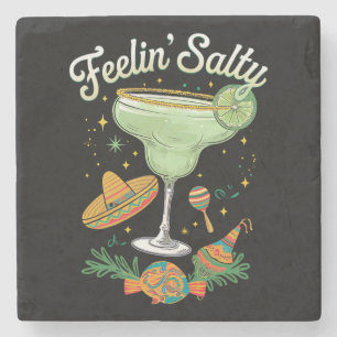 Feelin' Salty Margarita Funny Cinco De Mayo Stenen Onderzetter