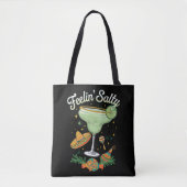 Feelin' Salty Margarita Funny Cinco De Mayo Tote Bag (Voorkant)