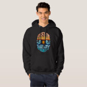 Feelin' Salty Surfing Sailing Boating Tropical Isl Hoodie (Voorkant volledig)