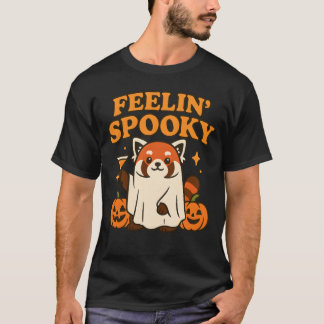 Feelin’ Spooky Red Panda Halloween T-shirt