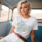 Feelin' Witchy Retro Style Custom Kleuren T-Shirt