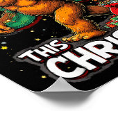 Feeling 67 Funny Christmas Bigfoot Holiday  Poster (Hoek)