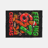 Feeling 67 This Christmas Funny Bigfoot  Fleece Deken (Voorkant (Horizontaal))