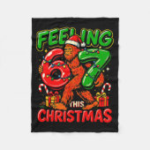 Feeling 67 This Christmas Funny Bigfoot Fleece Deken (Voorkant)