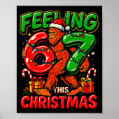 Feeling 67 This Christmas Funny Bigfoot Poster (Voorkant)