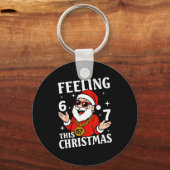 Feeling 6 7 This Christmas Funny Santa Six Seven M Sleutelhanger (Voorkant)