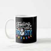 Feeling A Little Frosty Cute Retro Snowman  Koffiemok (Links)