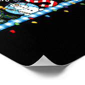 Feeling A Little Frosty Snowman Checkered Christma Poster (Hoek)