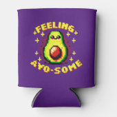 Feeling Avo-Some - Grappig Pixel Art Avocado Desig Blikjeskoeler (Voorkant)