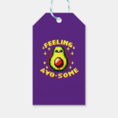 Feeling Avo-Some - Grappig Pixel Art Avocado Desig Cadeaulabel (Voorkant)