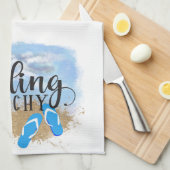 Feeling Beachy Theedoek (Quarter Fold)