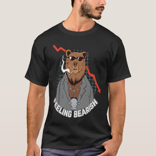Feeling Bearish Crypto Bitcoin Bear BTC Bullrun co T-shirt (Voorkant)