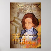 Feeling Beethoven (een digitaal origineel schilder Poster (Voorkant)