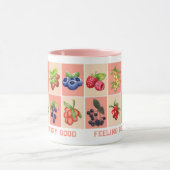 FEELING BERRY GOOD Aangepaste naam Aardbei Mok (Midden)
