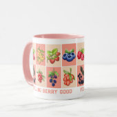 FEELING BERRY GOOD Aangepaste naam Aardbei Mok (Voorkant links)